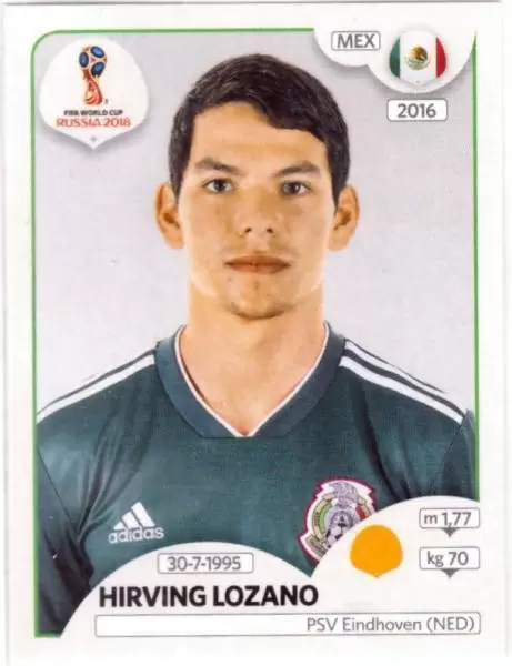 453 Mexico Team Photo Panini World Cup 2018 SWISS GOLD VERSION No 