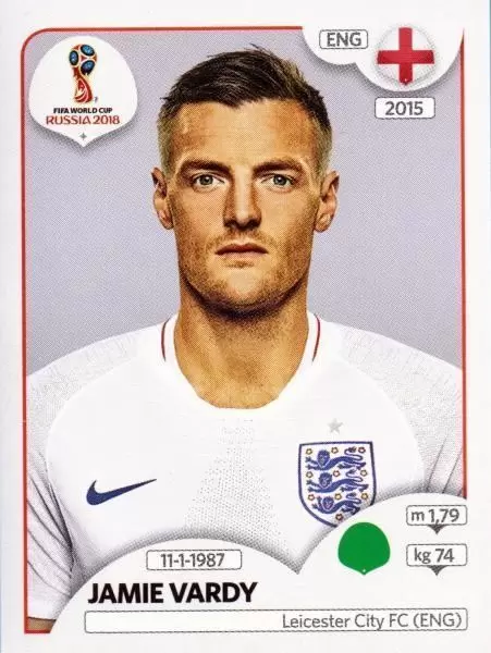 FIFA World Cup Russia 2018 - Jamie Vardy - England