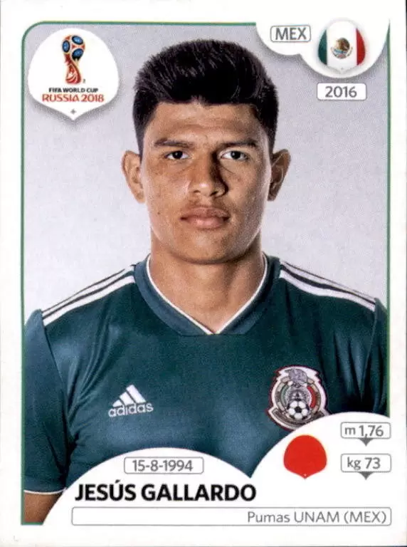 FIFA World Cup Russia 2018 - Jesús Gallardo - Mexico