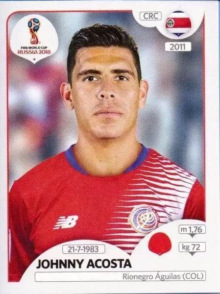 FIFA World Cup Russia 2018 - Johnny Acosta - Costa Rica