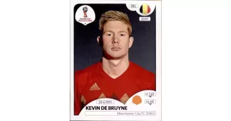Kevin De Bruyne Belgium No 522 Panini World Cup 2018 Russia
