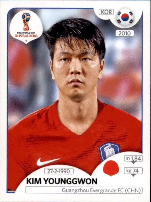 FIFA World Cup Russia 2018 - Kim Younggwon - Korea Republic