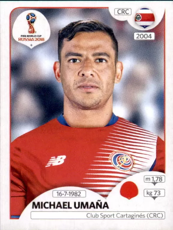 FIFA World Cup Russia 2018 - Michael Umaña - Costa Rica