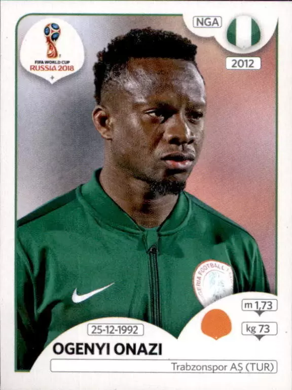 FIFA World Cup Russia 2018 - Ogenyi Onazi - Nigeria