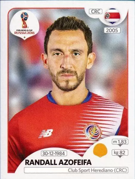 FIFA World Cup Russia 2018 - Randall Azofeifa - Costa Rica