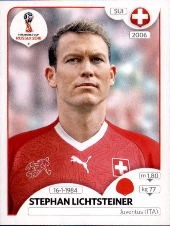FIFA World Cup Russia 2018 - Stephan Lichtsteiner - Switzerland