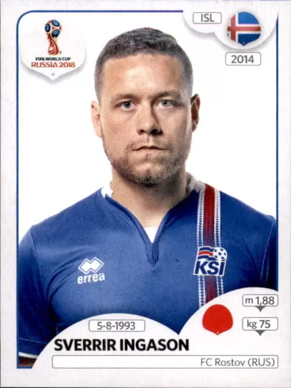 FIFA World Cup Russia 2018 - Sverrir Ingason - Iceland