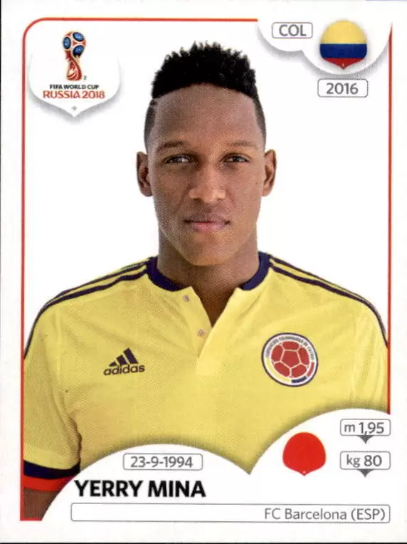 FIFA World Cup Russia 2018 - Yerry Mina - Colombia