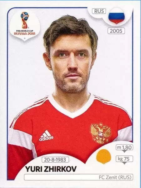 FIFA World Cup Russia 2018 - Yuri Zhirkov - Russia
