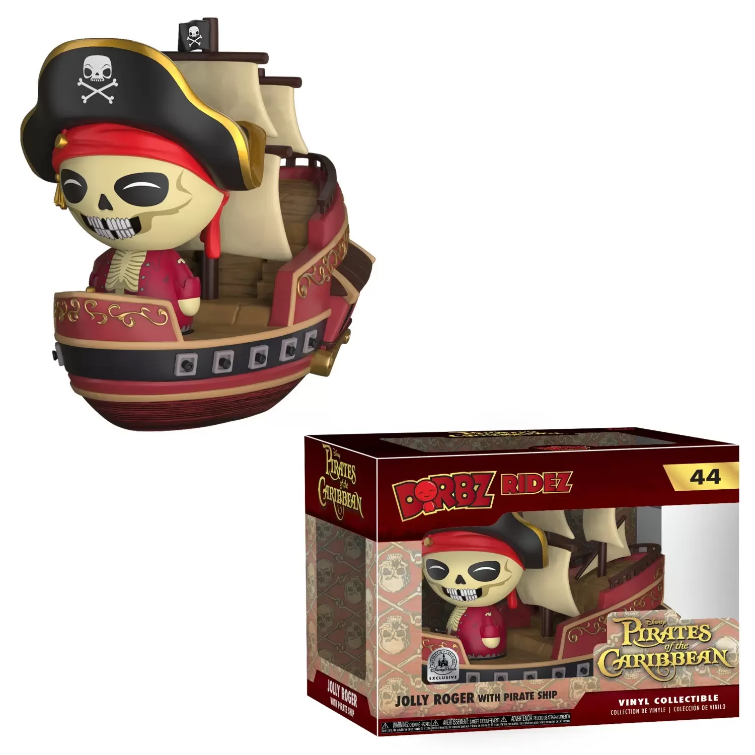 Funko Dorbz - Pirates of The Caribbean - Jolly Roger with Pirate Ship