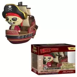 Pirates of The Caribbean - Jolly Roger with Pirate Ship