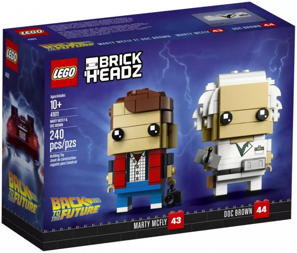 LEGO BrickHeadz - 43 & 44 - Marty McFly & Doc Brown (Retour vers le Futur)