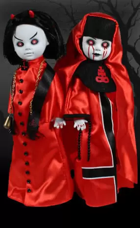 Living Dead Dolls Exclusives - Sinister Minister and Bad Habit Red