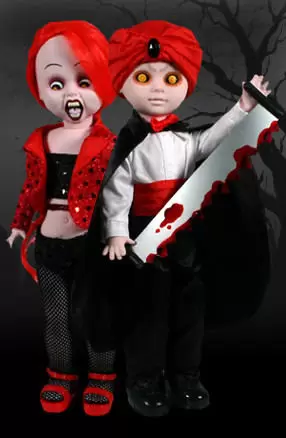 Living Dead Dolls Exclusives - The Great Zombini and Viv