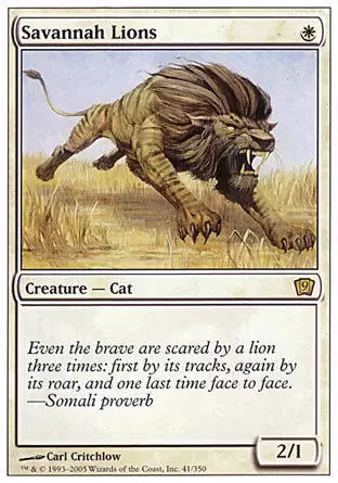 9eme Edition - Lions des savanes