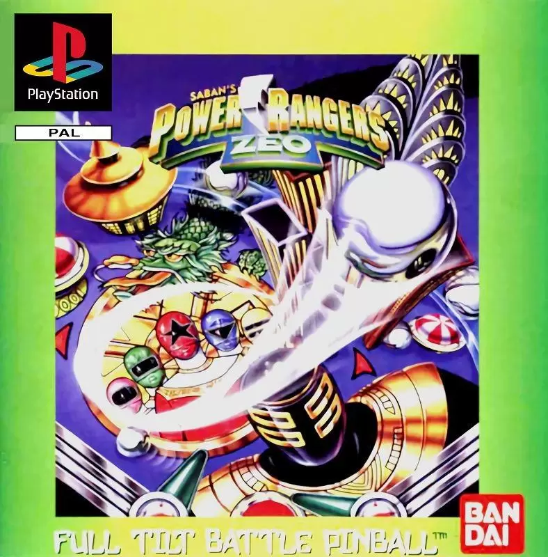 Playstation games - Power Rangers Zeo - Full Tilt Battle Pinball