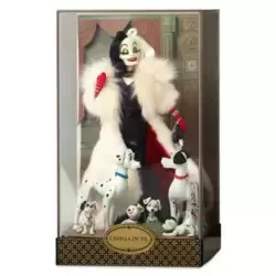 Cruella De Vil with Dalmatians