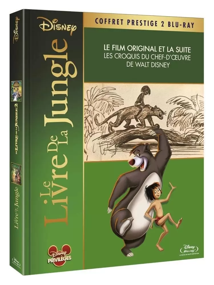 Les grands classiques de Disney en Blu-Ray - Coffret Prestige Le livre de la jungle