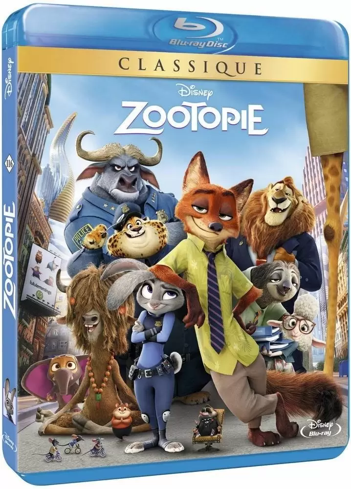 Les grands classiques de Disney en Blu-Ray - Zootopie