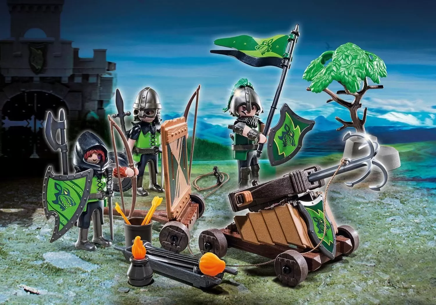 Playmobil Middle-Ages - Wolf Knights with Catapult
