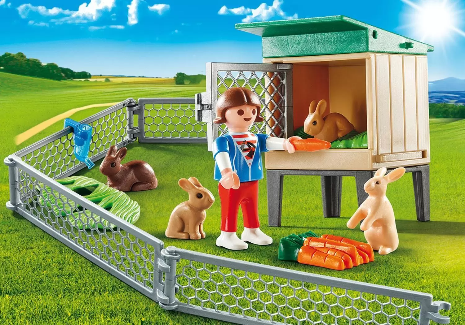 Playmobil Fermiers - Valise ferme aux lapins