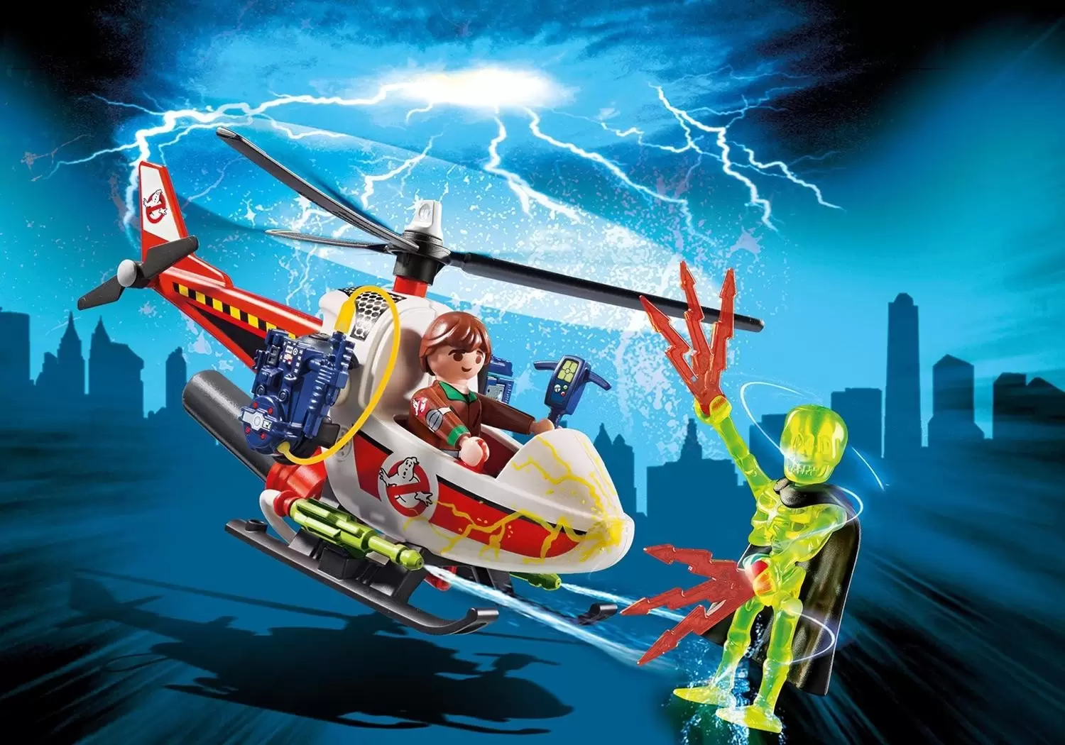 Playmobil S.O.S. Fantômes - Venkman & Helicoptère