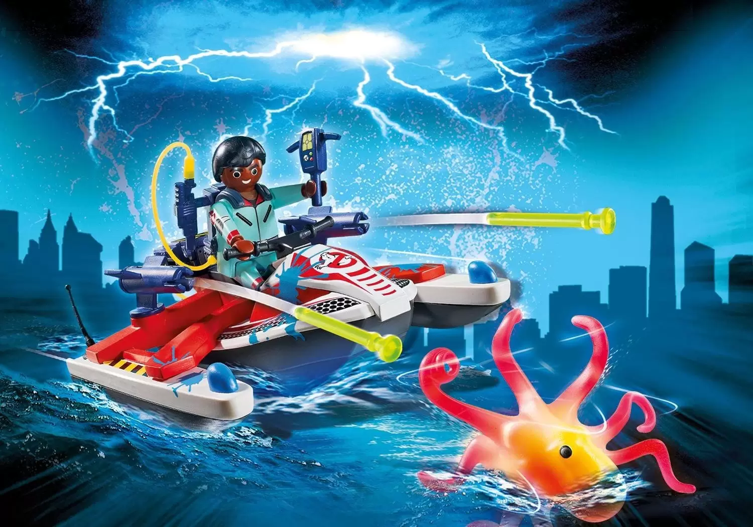 Playmobil Ghosbusters - Zeddemore with Aqua Scooter