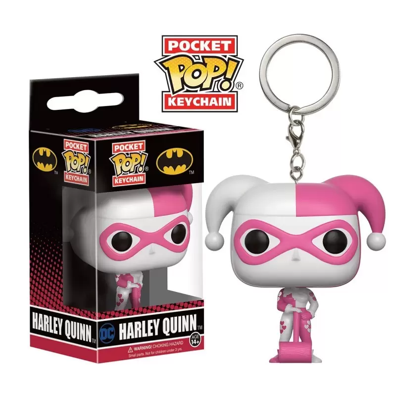 DC Comics - POP! Keychain - Batman - Harley Quinn Pink