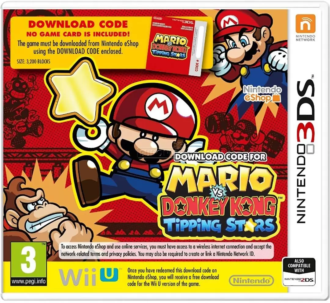 Jeux Nintendo 2DS / 3DS - Mario VS Donkey Kong: Tipping Stars