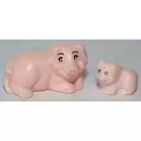 Cochon et porcelet