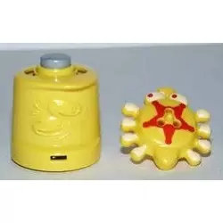 Yellow spinning top
