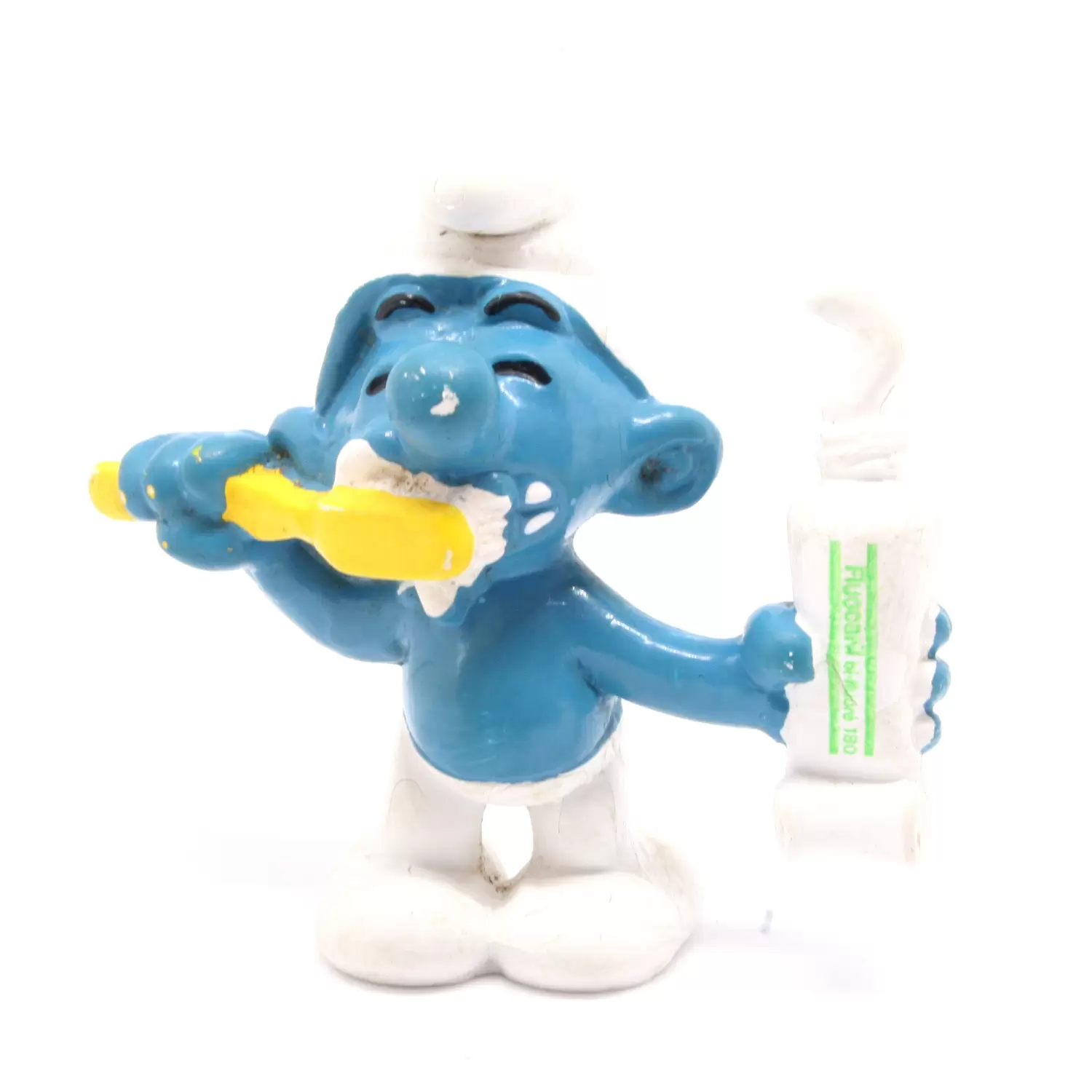 Figurines Schtroumpfs Schleich - Schtroumpf brosse à dents (Fluocaril)