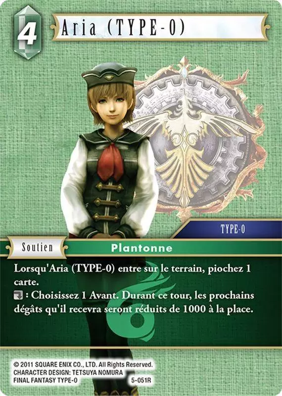 Cartes Final Fantasy : Opus 5 - Aria (Type-0)