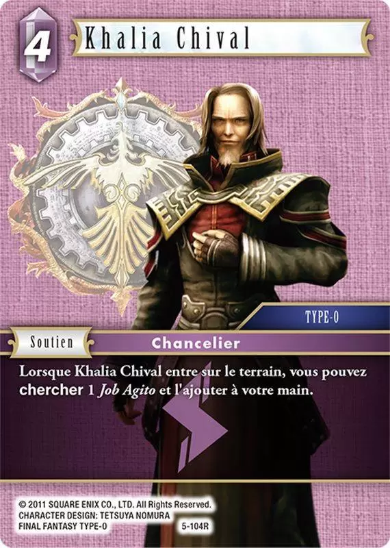 Cartes Final Fantasy : Opus 5 - Khalia Chival