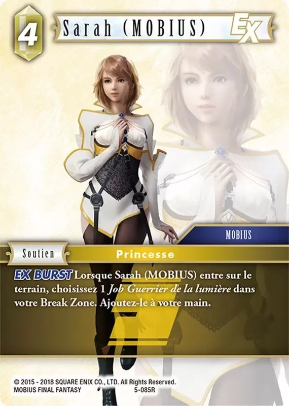 Cartes Final Fantasy : Opus 5 - Sarah (Mobius)