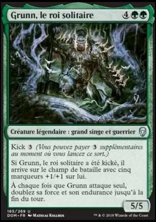 Dominaria - Grunn, le roi solitaire