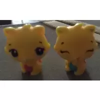 Jumeaux Kittycan jaunes