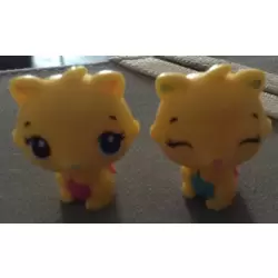 Jumeaux Kittycan jaunes