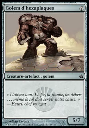 Mirrodin Assiégé - Golem d\'hexaplaques