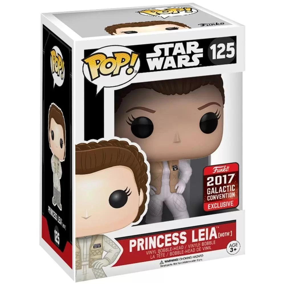 Funko Pop 2017 Galactic Convention #125 NIB Star Wars: Princess Leia Hoth