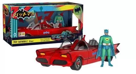 DC Comics - Batman Classic TV Series - Red Batmobile with Batman Green