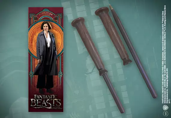 The Noble Collection : Fantastic Beasts - Stylo baguette & Marque-page Porpentina Goldstein