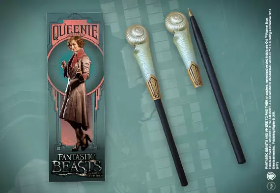 The Noble Collection : Fantastic Beasts - Stylo baguette & Marque-page Queenie Goldstein