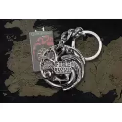 Targaryen porte-clés (gris-chrome)