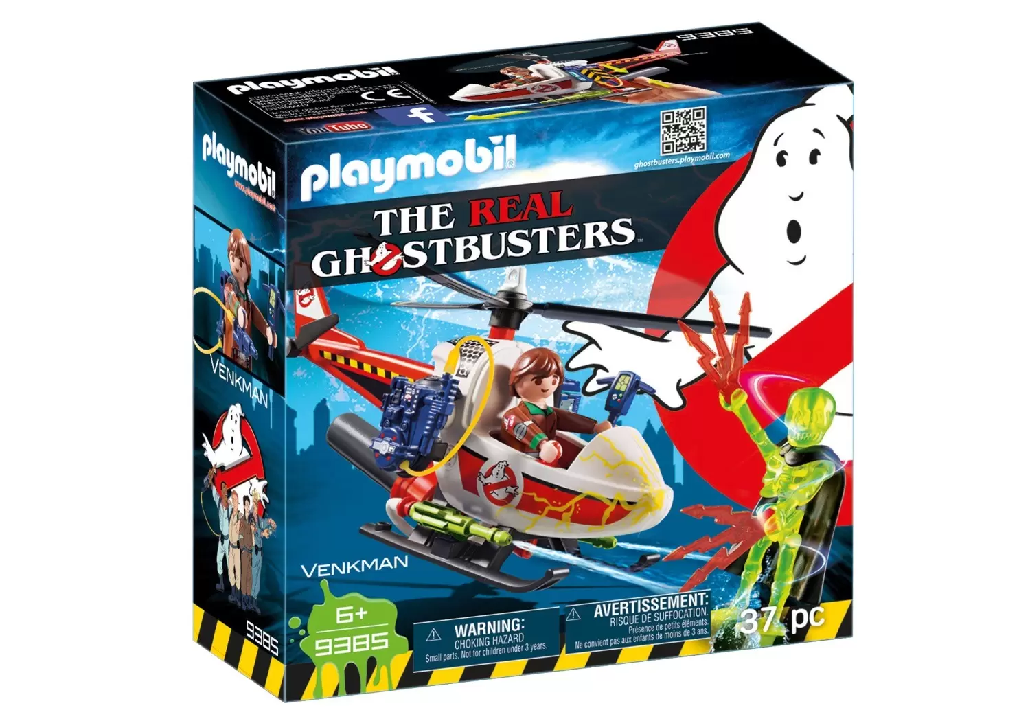 Playmobil S.O.S. Fantômes - Venkman & Helicoptère