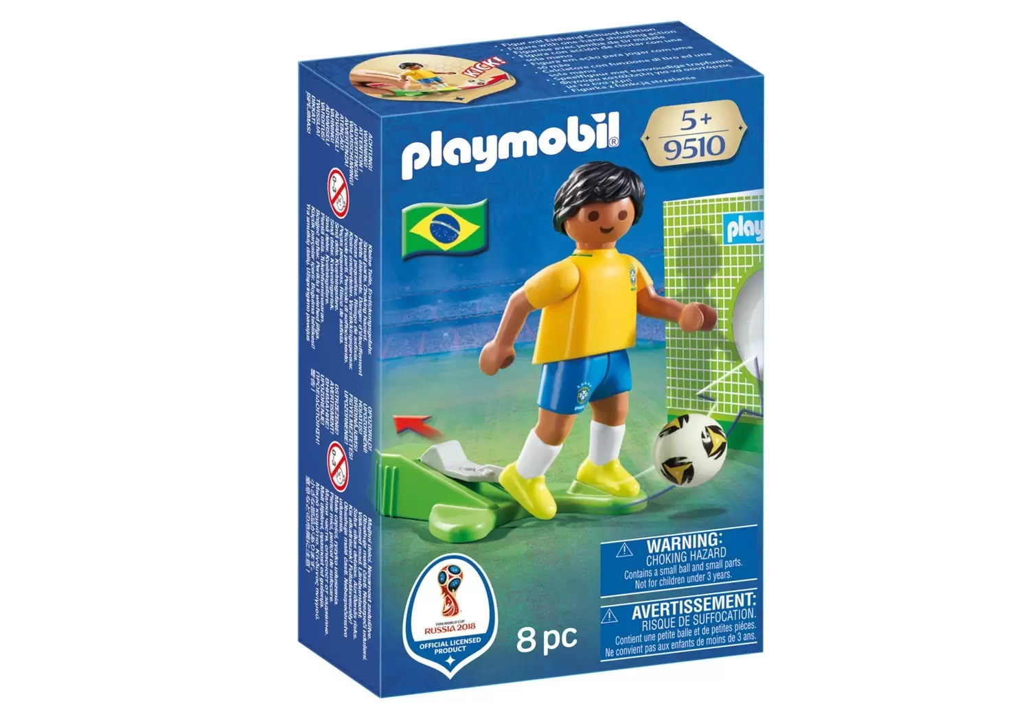 Playmobil Football - Joueur de Foot Brésil