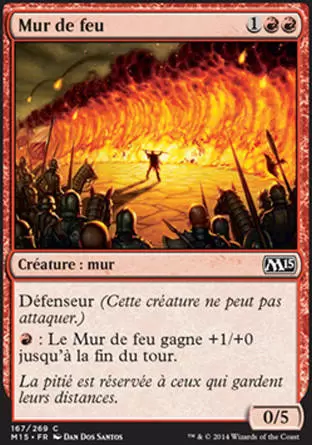 2015 Core Set (M15) - Mur de feu