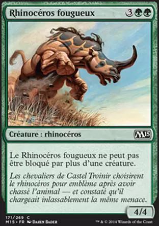 2015 Core Set (M15) - Rhinocéros fougueux
