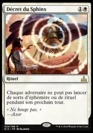 Les Combattants d\'Ixalan - Décret du Sphinx