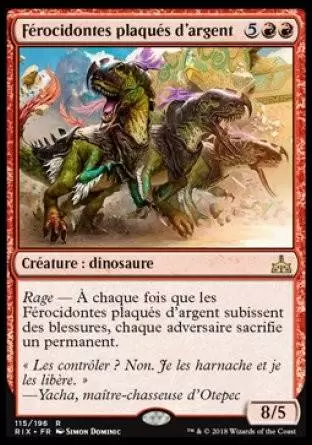 Les Combattants d\'Ixalan - Férocidontes plaqués d\'argent